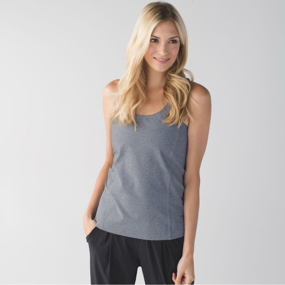 Lululemon athletica top size 4 heathered gray